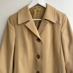 Vintage Camel Tan Wool Coat.